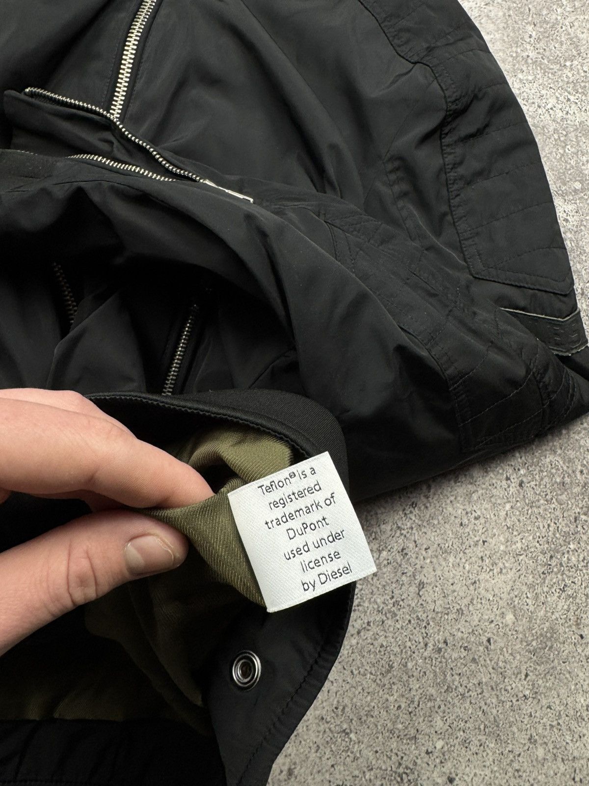 Diesel 🔥Avant Garde Rick Owen’s style ! Diesel Biker Bomber Jacket🔥 Size US M / EU 48-50 / 2 - 15 Thumbnail