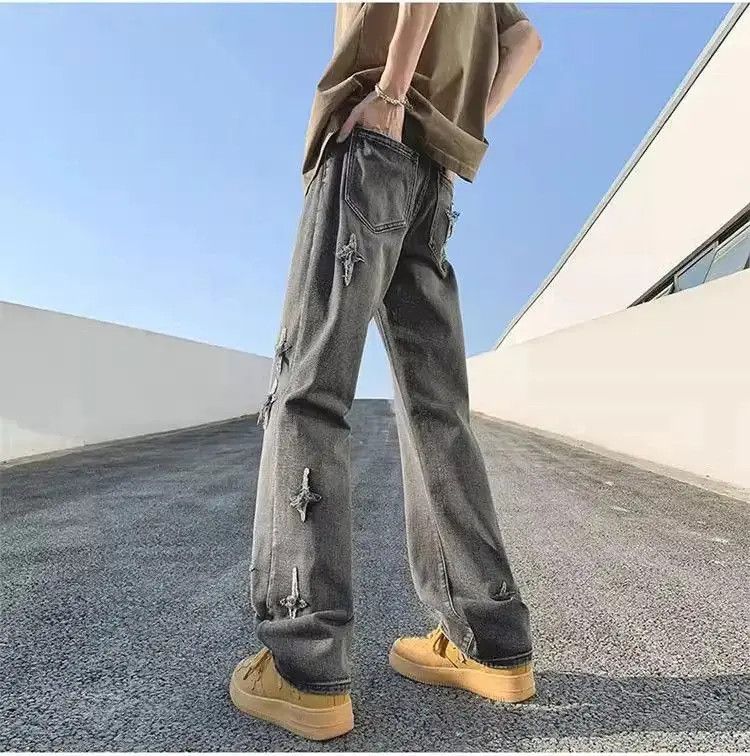 Japanese Brand Retro casual straight leg jeans Size US 32 / EU 48 - 3 Thumbnail