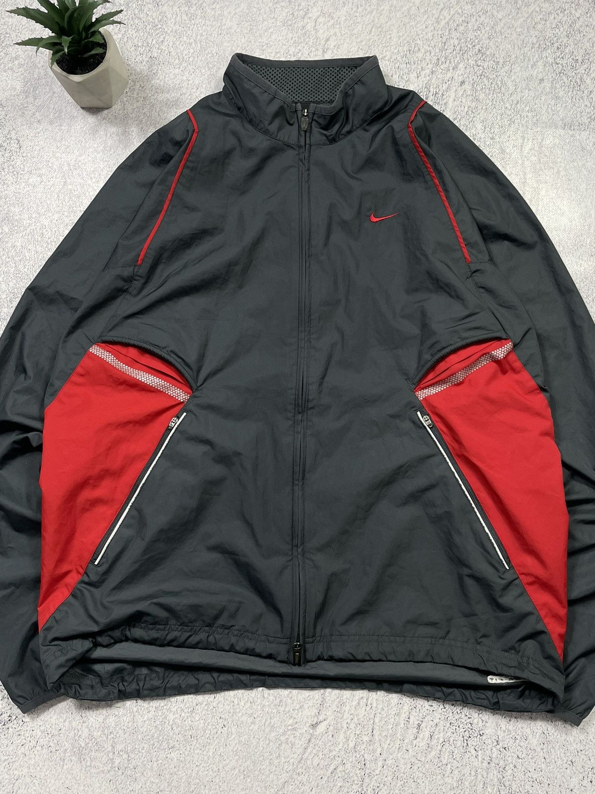 Nike × Vintage Vintage Nike Nylon Drill Y2K Training Jacket Size US XL / EU 56 / 4 - 5 Thumbnail