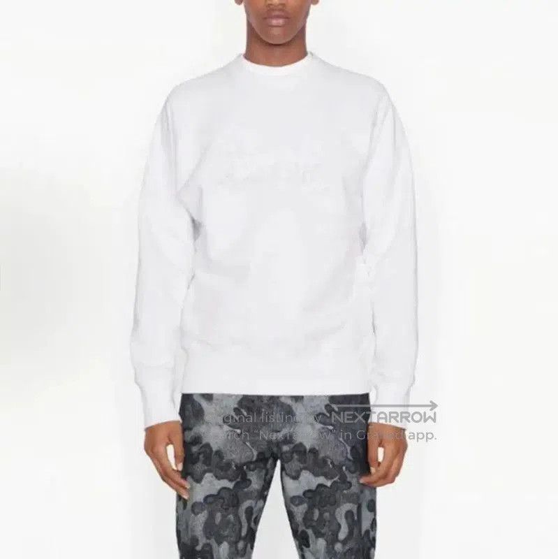 Dior White Cotton Men's Sweatshirt XL Size .