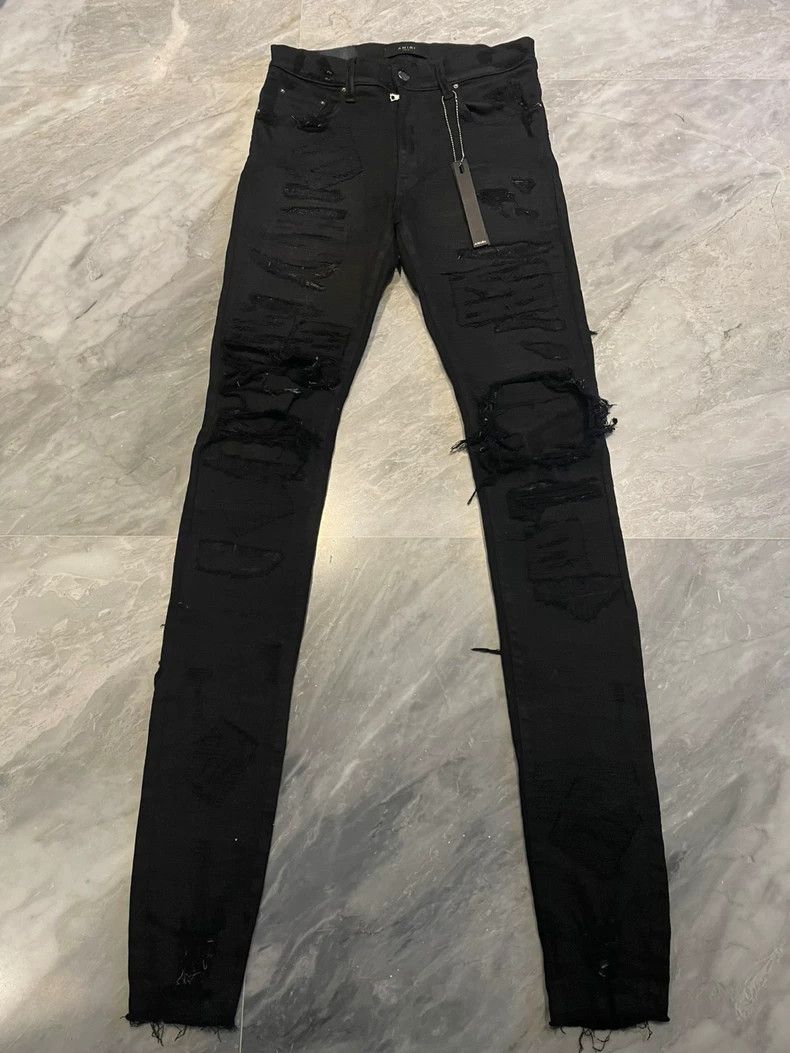 Amiri Rare Amiri Distressed Denim Pants Size US 30 / EU 46 - 1 Thumbnail