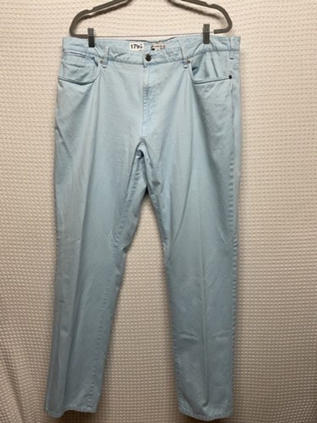 Peter Millar Peter Millar Blue Cotton Golf Chino Straight Pants Men 40x33 Size US 40 / EU 56 - 1 Thumbnail