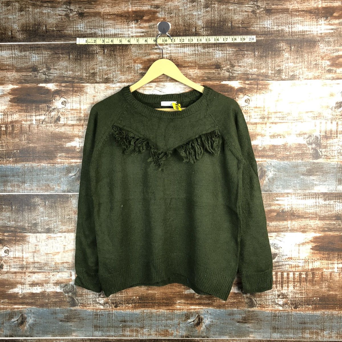 Homespun Knitwear × Japanese Brand Earth Music & Econology D.Green Knitwear #A2334 Size S / US 4 / IT 40 - 1 Thumbnail