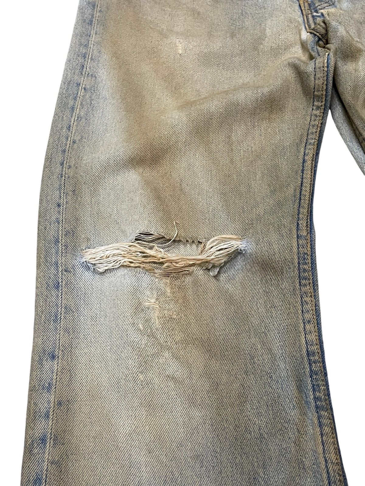 If Six Was Nine × Levi's × Vintage Vintage Levis 501 button fly rusty mud wash trashed Jeans Size US 30 / EU 46 - 7 Thumbnail