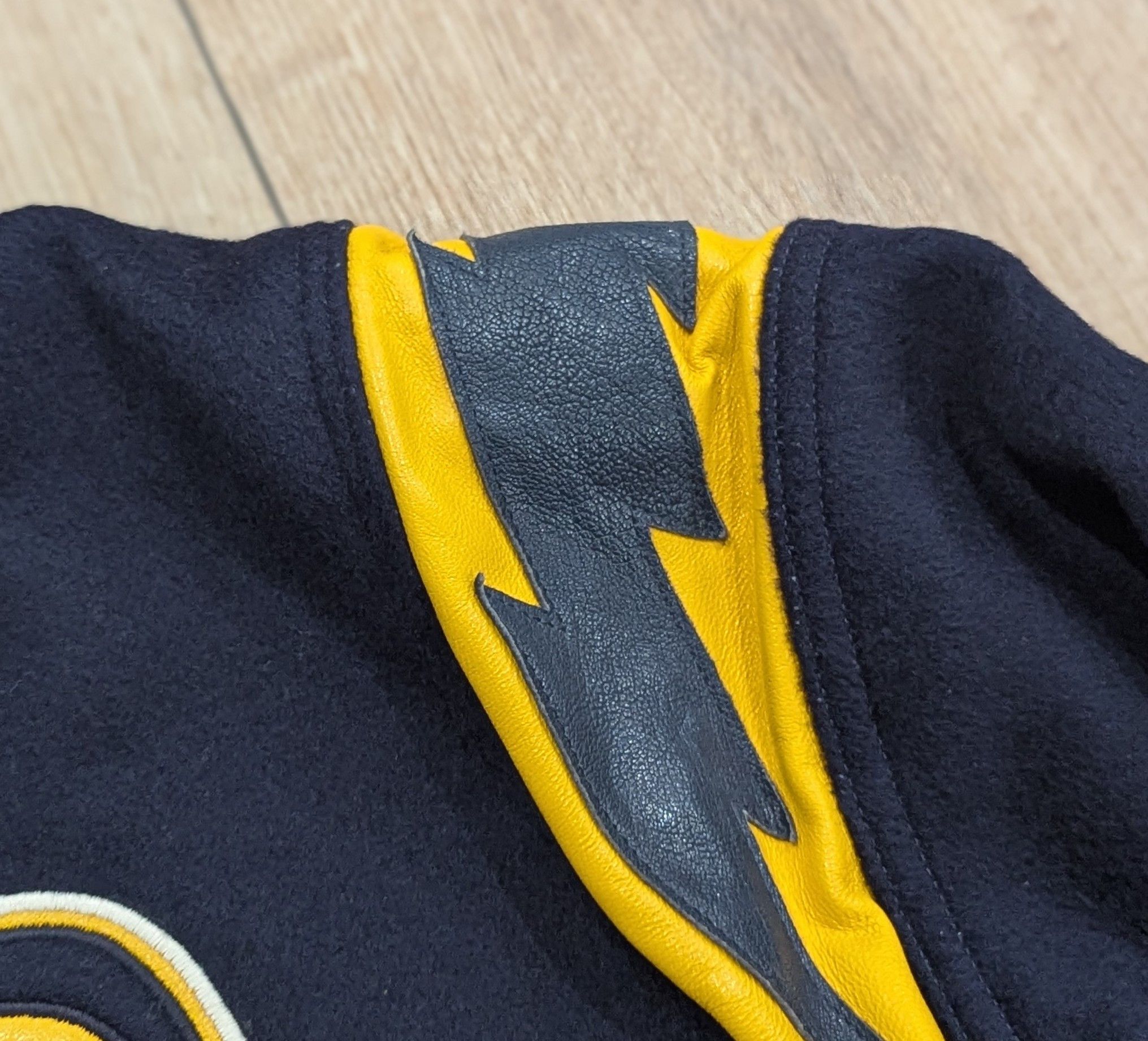 Rhude RHUDE "American Spirit Lightning" Bomber Jacket Navy Largr Size US L / EU 52-54 / 3 - 5 Thumbnail
