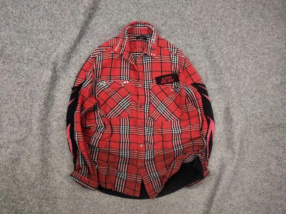 Diesel Diesel alchemy from above Distressed Plaid Flannel Shirt Size US M / EU 48-50 / 2 - 1 Thumbnail