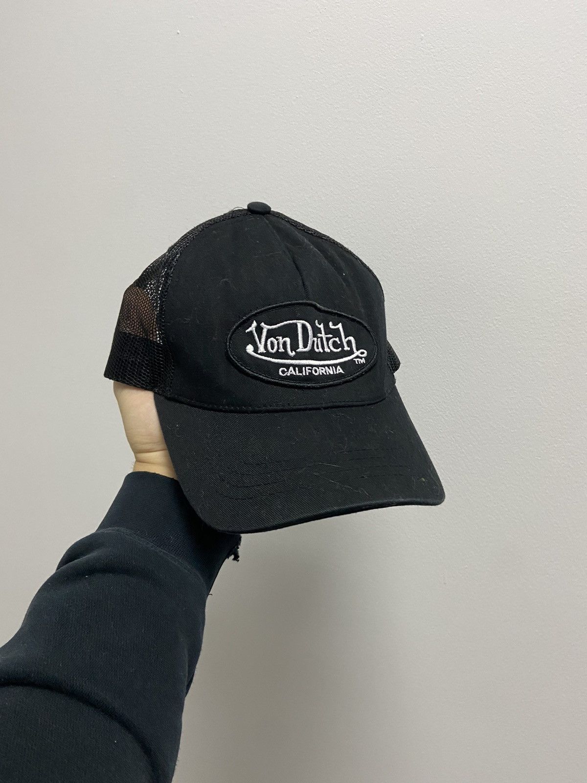 Vintage × Von Dutch Von Dutch Cap Vintage Y2K Small Logo Skate Grid Size ONE SIZE - 1 Thumbnail