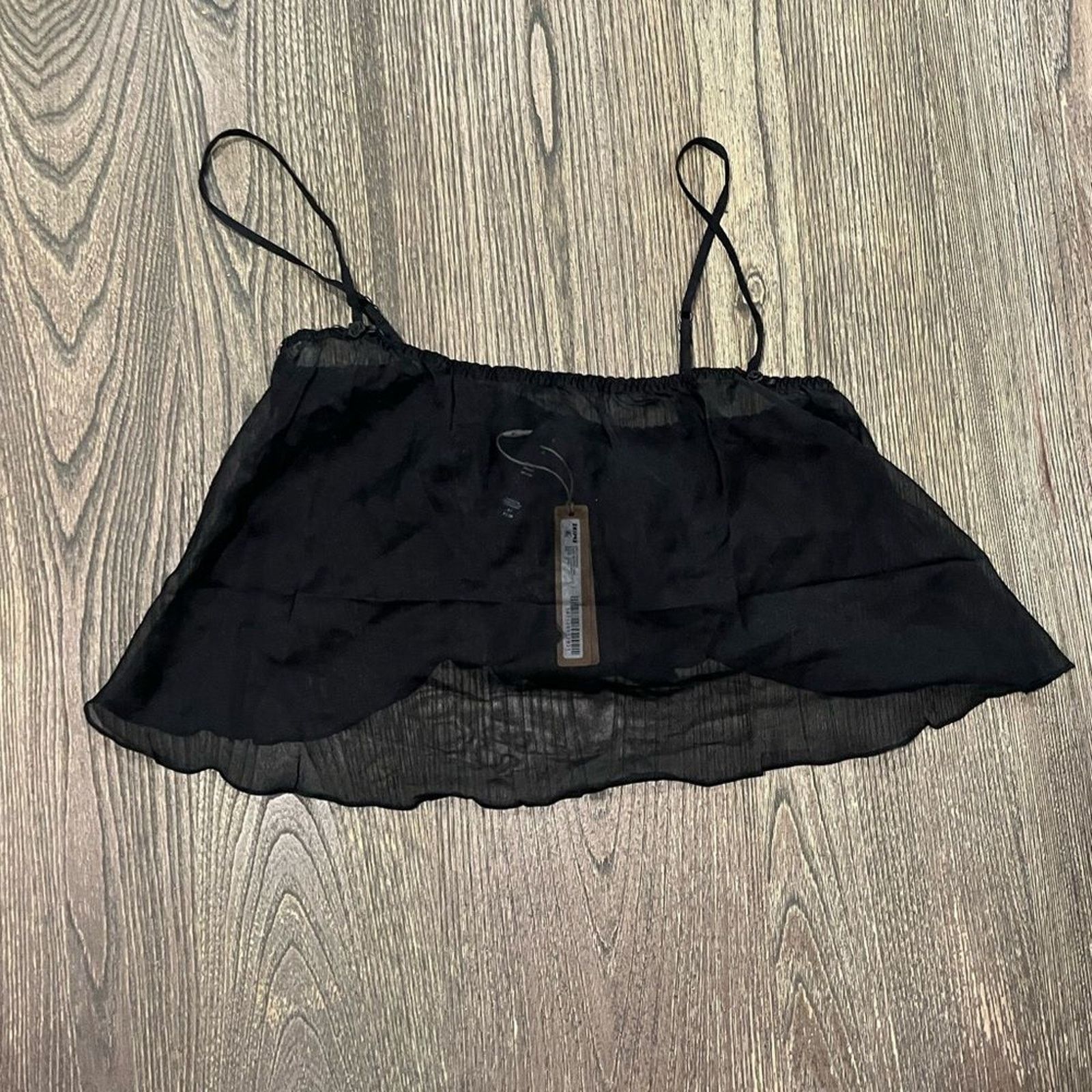 SKIMS NWT Skims Romance Super Cropped Cami Straight Sheer Silk S Size S / US 4 / IT 40 - 1 Thumbnail