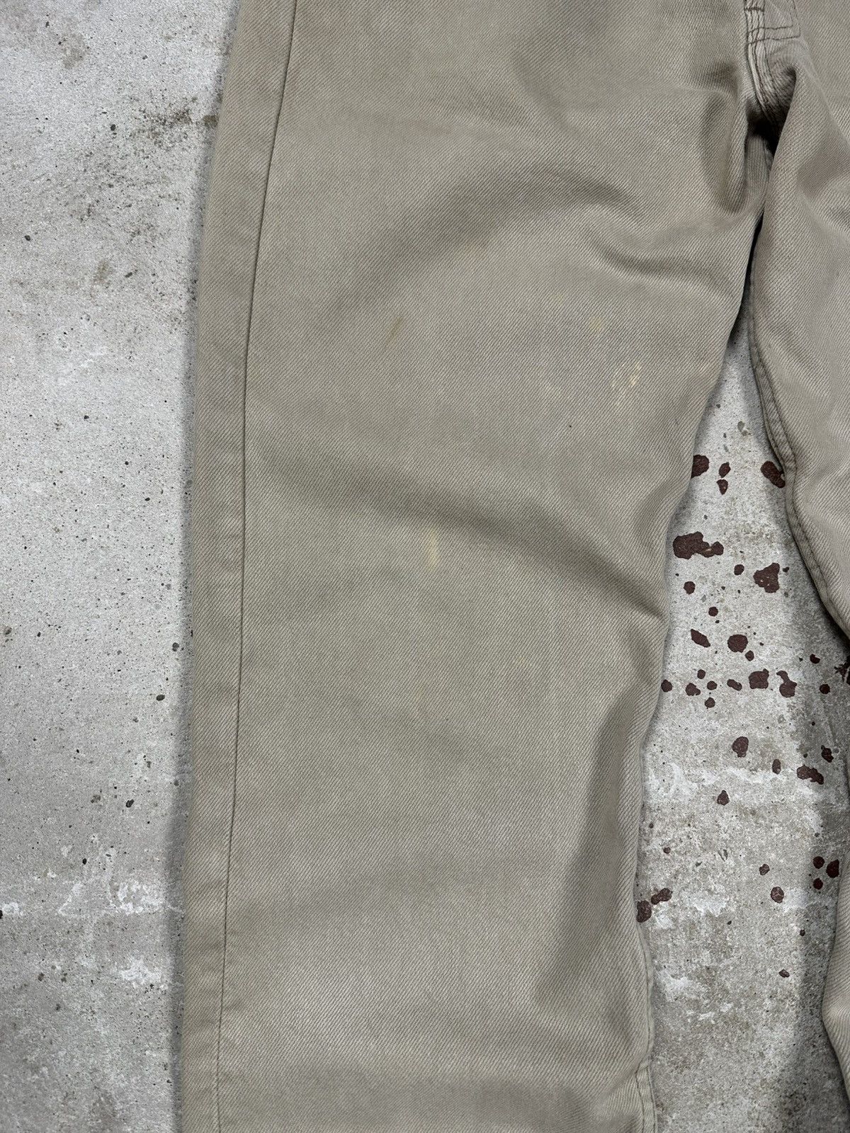 Levi's × Vintage Vintage 1995 Levi’s 501 Beige Distressed Denim Pants Jeans Size US 31 - 5 Thumbnail