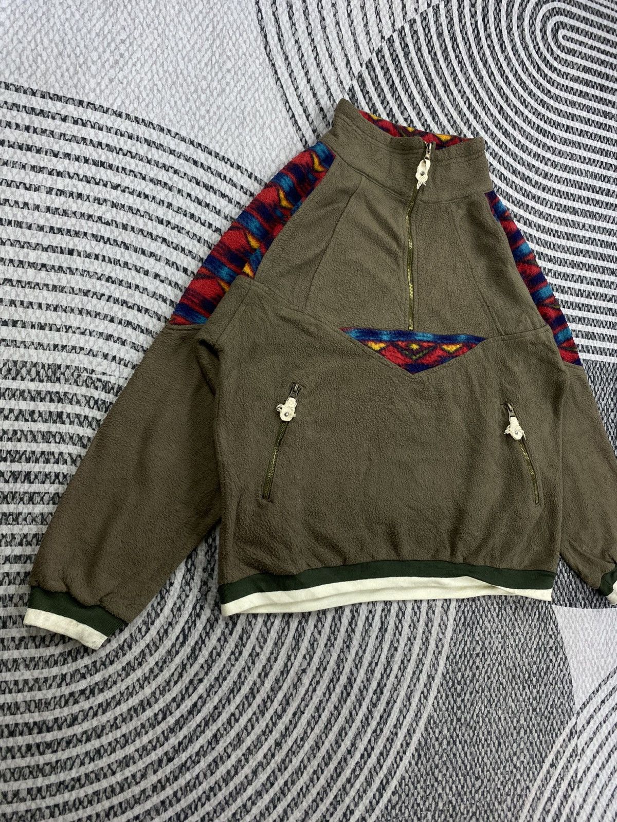Native Vintage The Garam Debutant Navajo Halfzip Sweatshirt Size US L / EU 52-54 / 3 - 3 Thumbnail