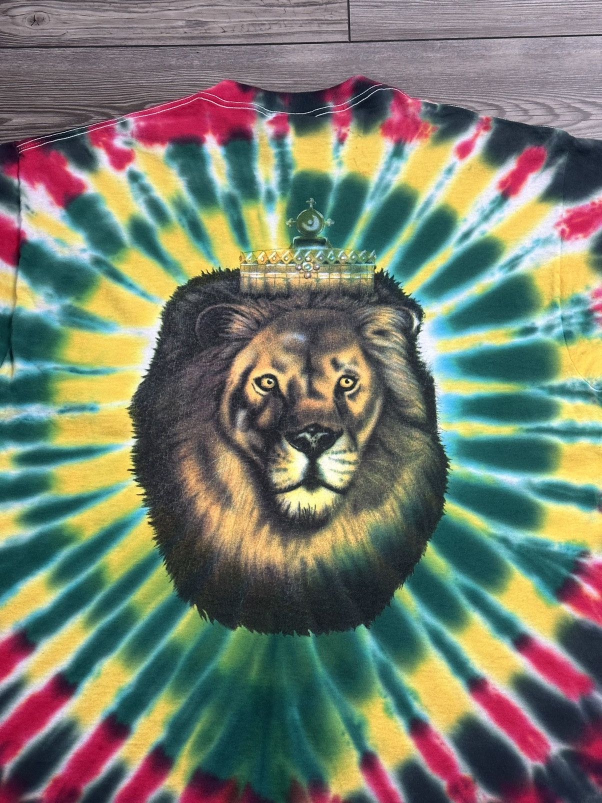 Bob Marley × Vintage Vintage 90’s Bob Marley Memorial Tie Dye T Shirt Size US XL / EU 56 / 4 - 4 Thumbnail