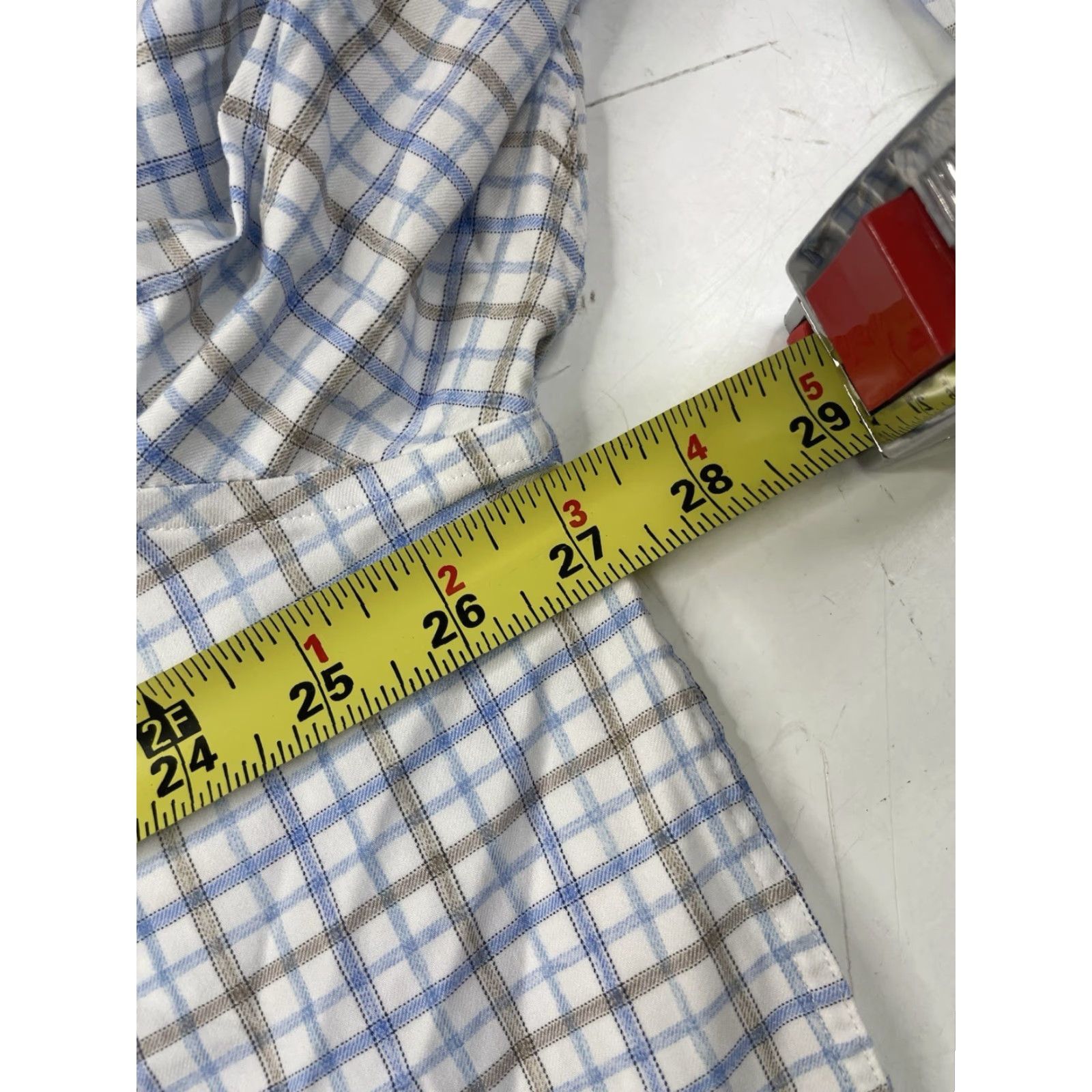 johnnie-O johnnie-O Mens Button-Up Shirt Biles Plaid Maliblu Blue 2XL Regular Men Shirt Size US XXL / EU 58 / 5 - 6 Thumbnail