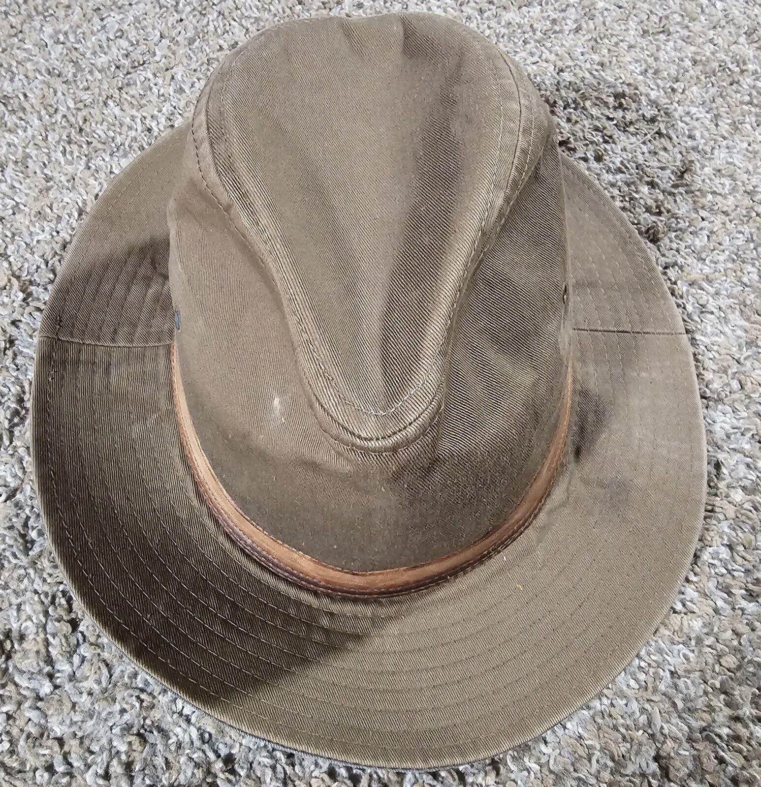 London Fog London Fog Brown Fedora Medium 7 - 7 1/8 Canvas Made in USA Size ONE SIZE - 2 Thumbnail