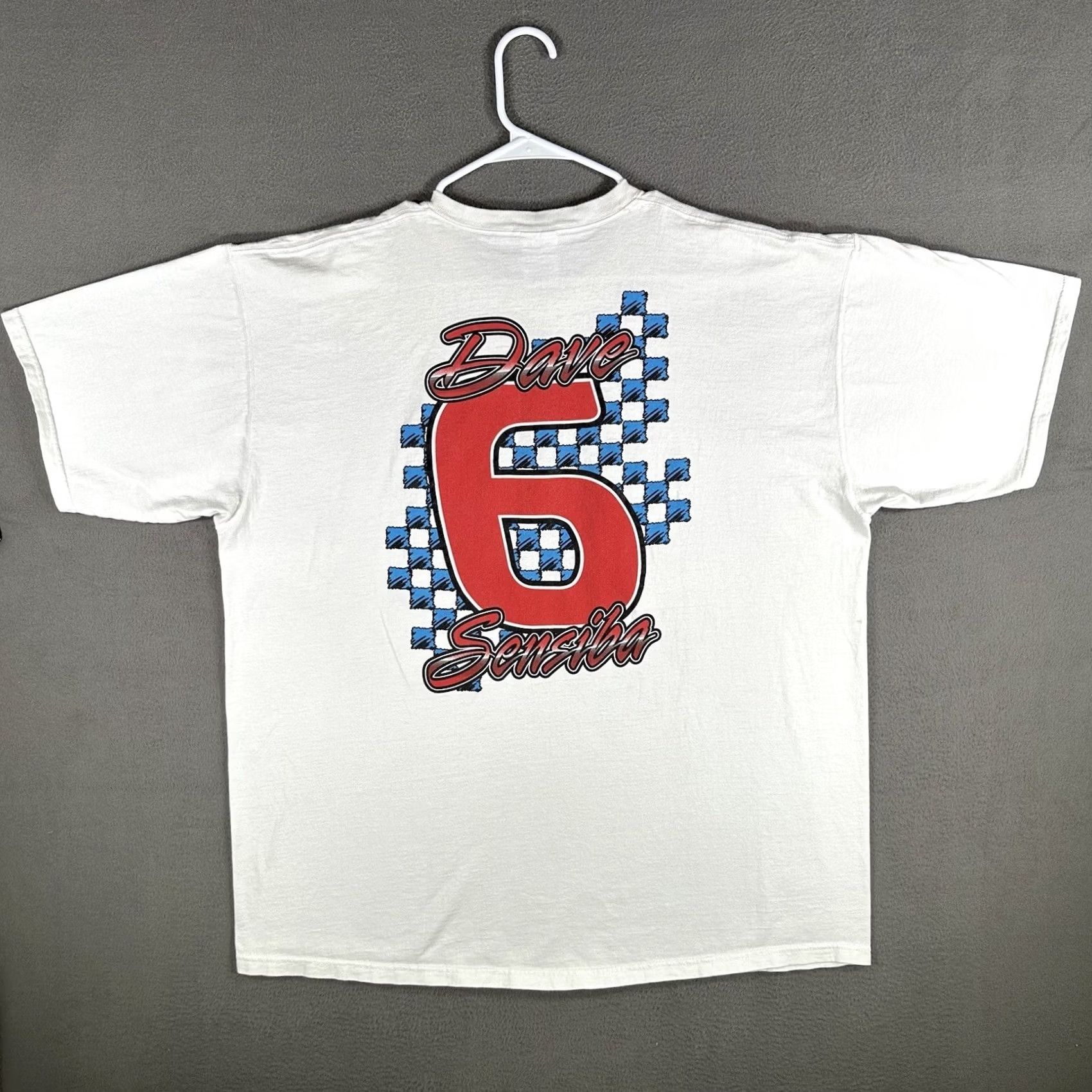 Fruit Of The Loom Fruit of the Loom Shirt Mens 2XL White Prestige 6 Checkered Distressed EUC 90s Vintage Logo Crew Neck Short Sleeve Cotton 1990s Mens T-Shirt Size US XXL / EU 58 / 5 - 3 Thumbnail