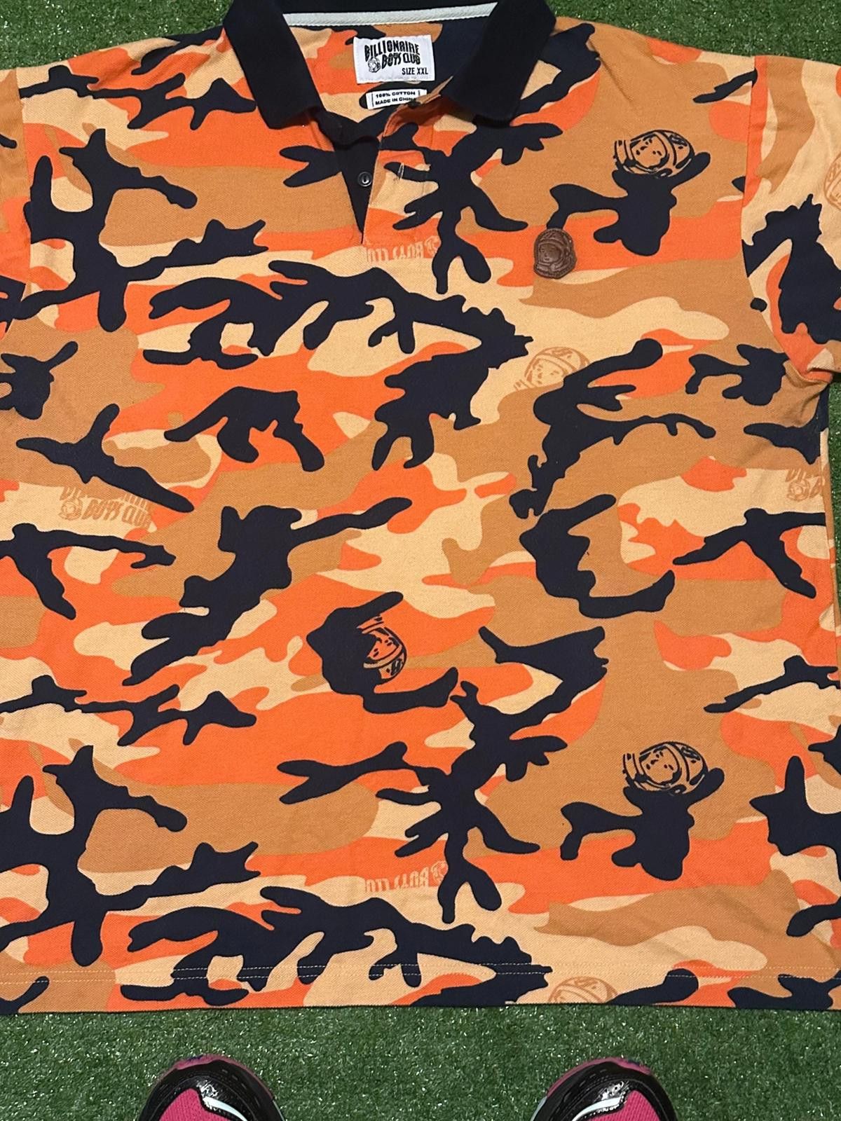 Billionaire Boys Club Billionaire Boys Club Orange Camo Polo Shirt Size ONE SIZE - 4 Thumbnail