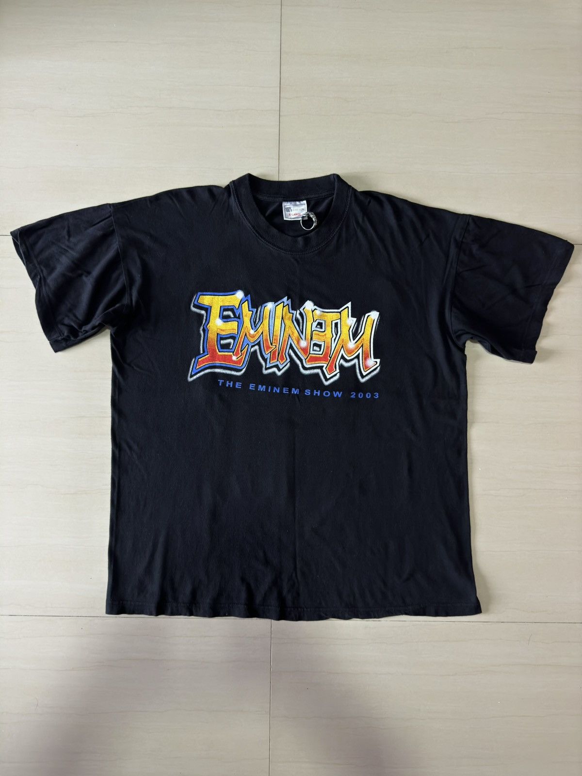 Rap Tees 2003 The Eminem Show European Tour God 00s Vintage Shirt Size US XL / EU 56 / 4 - 2 Thumbnail