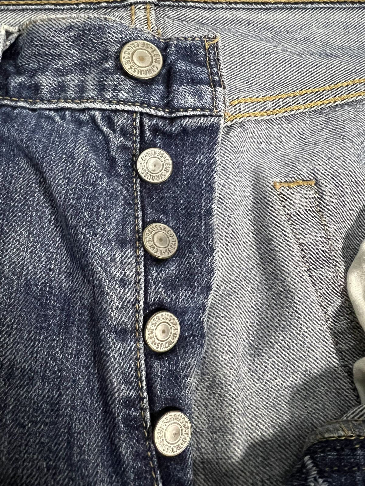 If Six Was Nine × Levi's 💥Baggy💥Vintage Levis 501 Distressed Jeans Size US 33 - 4 Thumbnail
