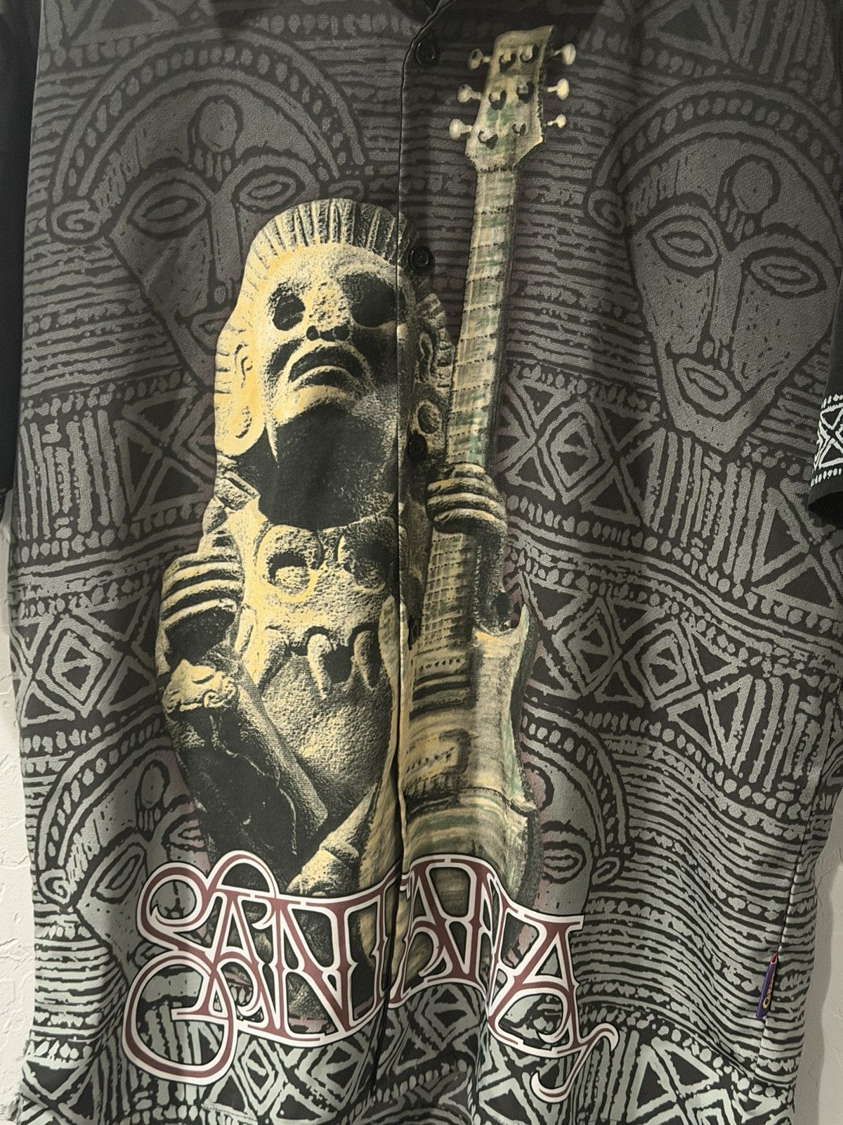 Dragonfly Vintage Carlos Santana Sacred Aztec Button Down Shirt Medium Size US M / EU 48-50 / 2 - 2 Thumbnail