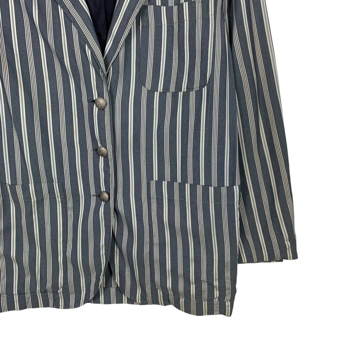 United Colors Of Benetton United Color Of Benetton Stripe Casual Jacket Size M / US 6-8 / IT 42-44 - 4 Thumbnail