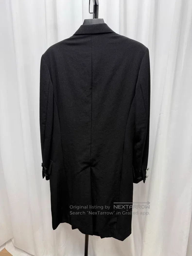 Yohji Yamamoto YOHJI YAMAMOTO Long leather wool coat Size US XL / EU 56 / 4 - 6 Thumbnail