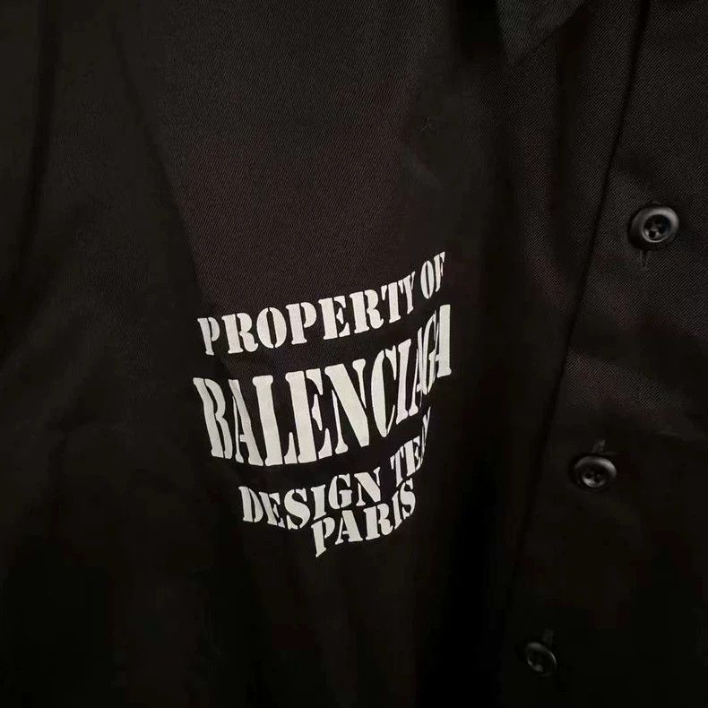 Balenciaga Balenciaga Letter Shirt Short Sleeve Size US S / EU 44-46 / 1 - 2 Thumbnail