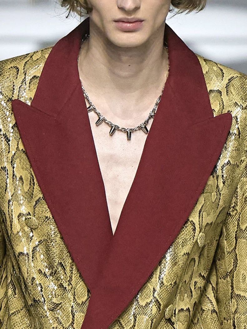 Gucci Gucci Long Necklace With Interlocking GG Studs Size ONE SIZE - 2 Thumbnail