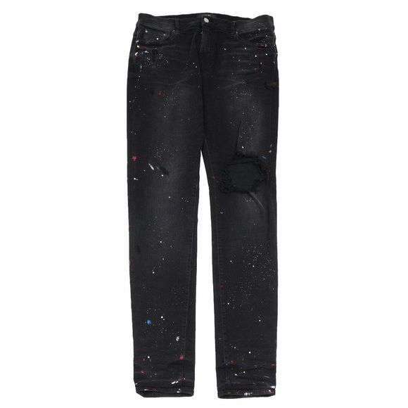 Amiri Amiri Mens Paint Splatter Broken Knee Blowout Size US 36 / EU 52 - 1 Thumbnail