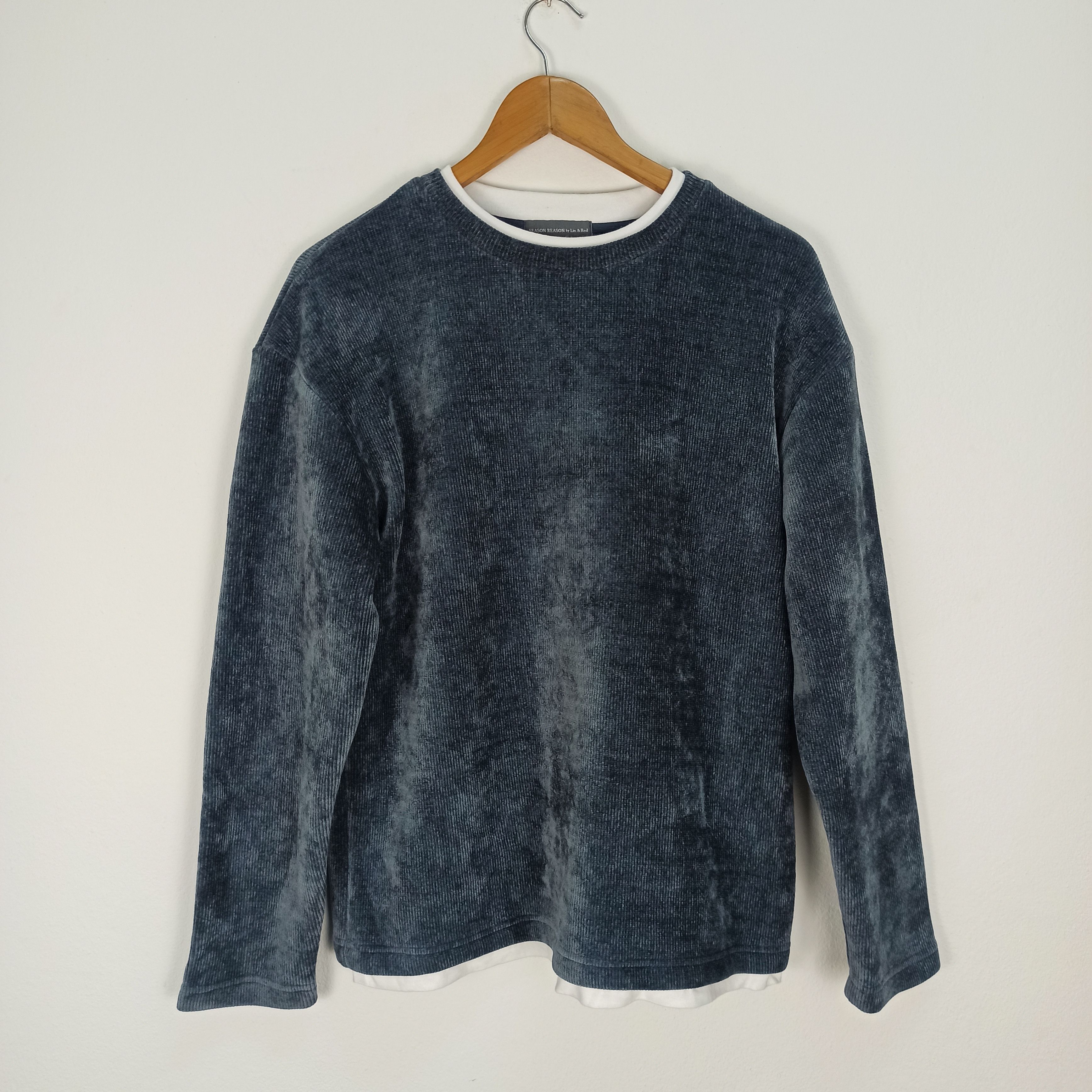If Six Was Nine Season Reason by Lin & Red Corduroy Sweater Size US L / EU 52-54 / 3 - 1 Thumbnail