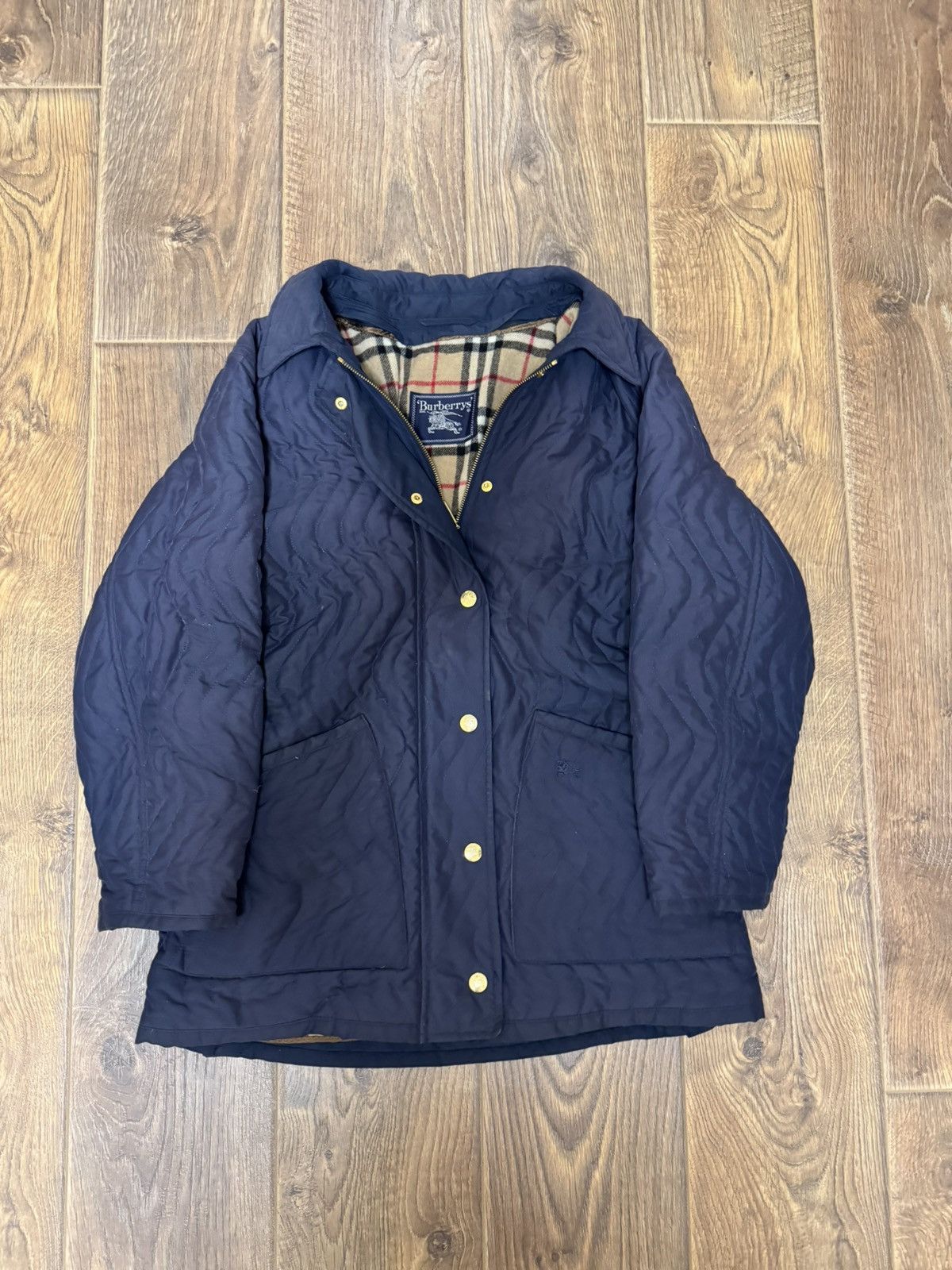 Burberry Burberry Wool jacket Navy vintage Size M / US 6-8 / IT 42-44 - 1 Thumbnail