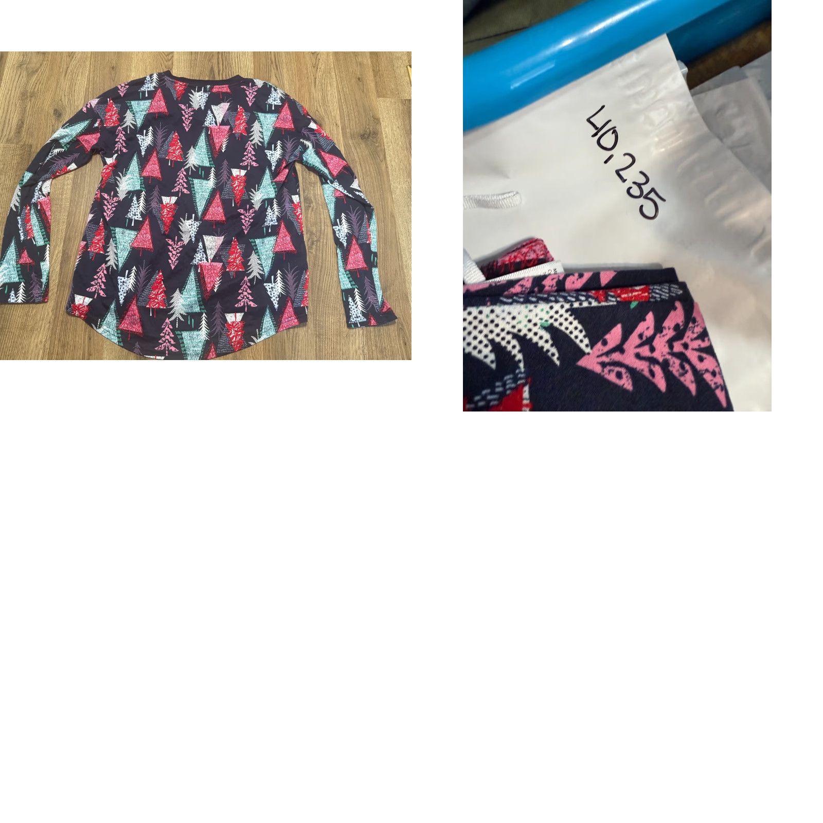 Vintage Joyspun Set Shirt Pants PJ Christmas Holiday Sleepwear Small Blue Tree Women Regular Size S / US 4 / IT 40 - 10 Thumbnail