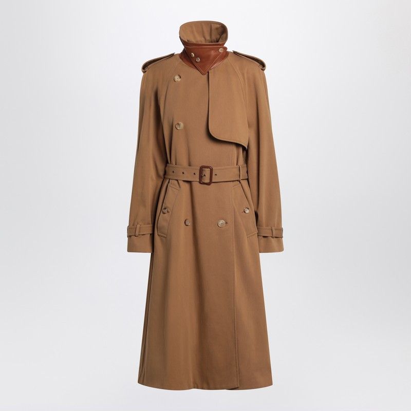 コート Chloe Long Water-Repellent Beige Trench Coat Chloe Chloé Long Water-Repellent Beige Trench Coat In Cotton