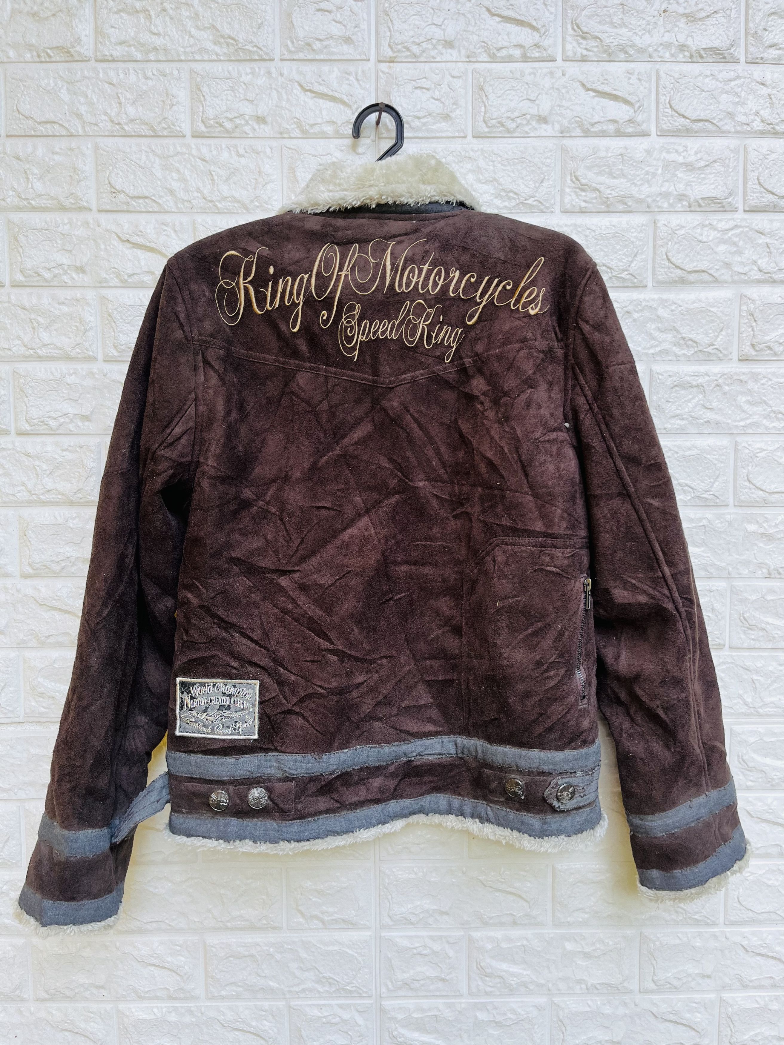 Japanese Brand Vintage Norton Motorcycle Designer Fashion Style Jacket Size US M / EU 48-50 / 2 - 2 Thumbnail