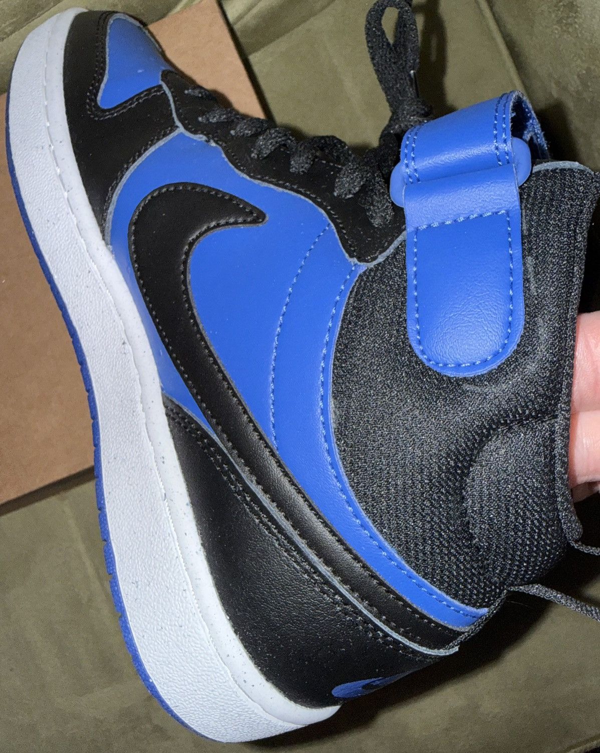 Nike Nike “Black Game Royal” Court Borough Mid 2 sneakers, GS NEW Size US 6.5 / EU 39-40 - 9 Thumbnail