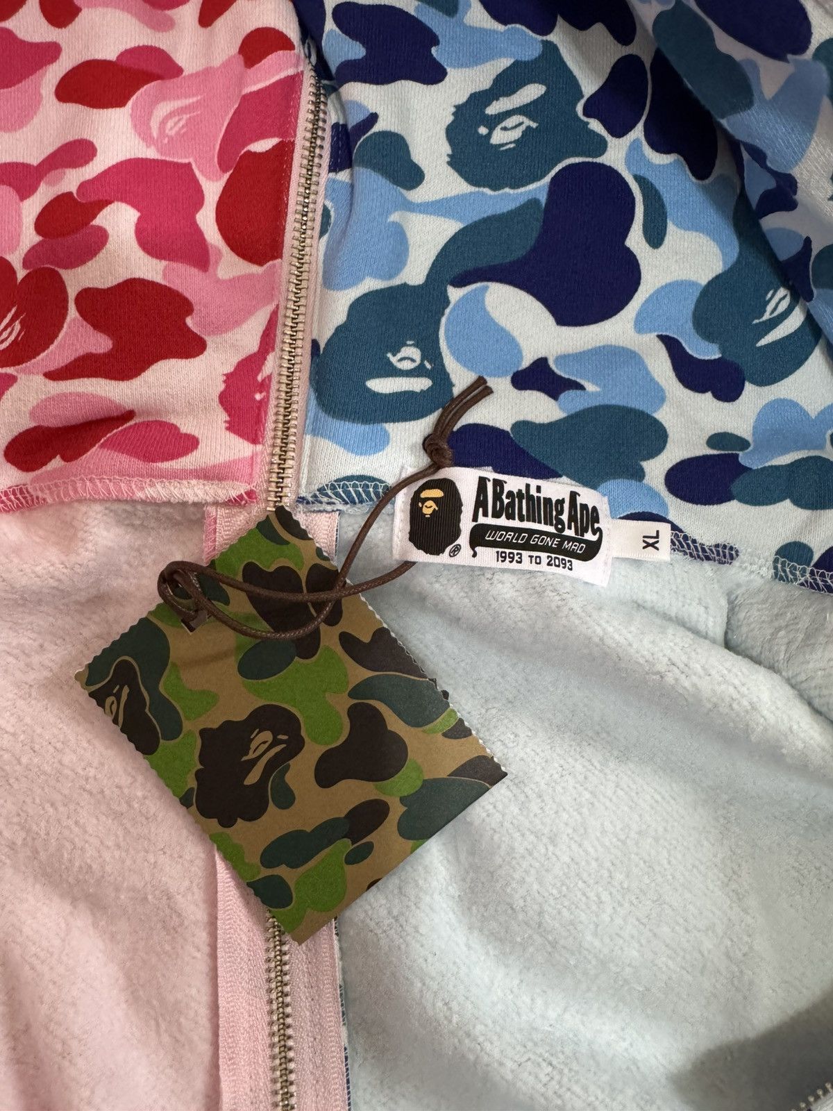 Bape ABC Camo Separate Shark Full Zip Hoodie Size US XL / EU 56 / 4 - 8 Thumbnail