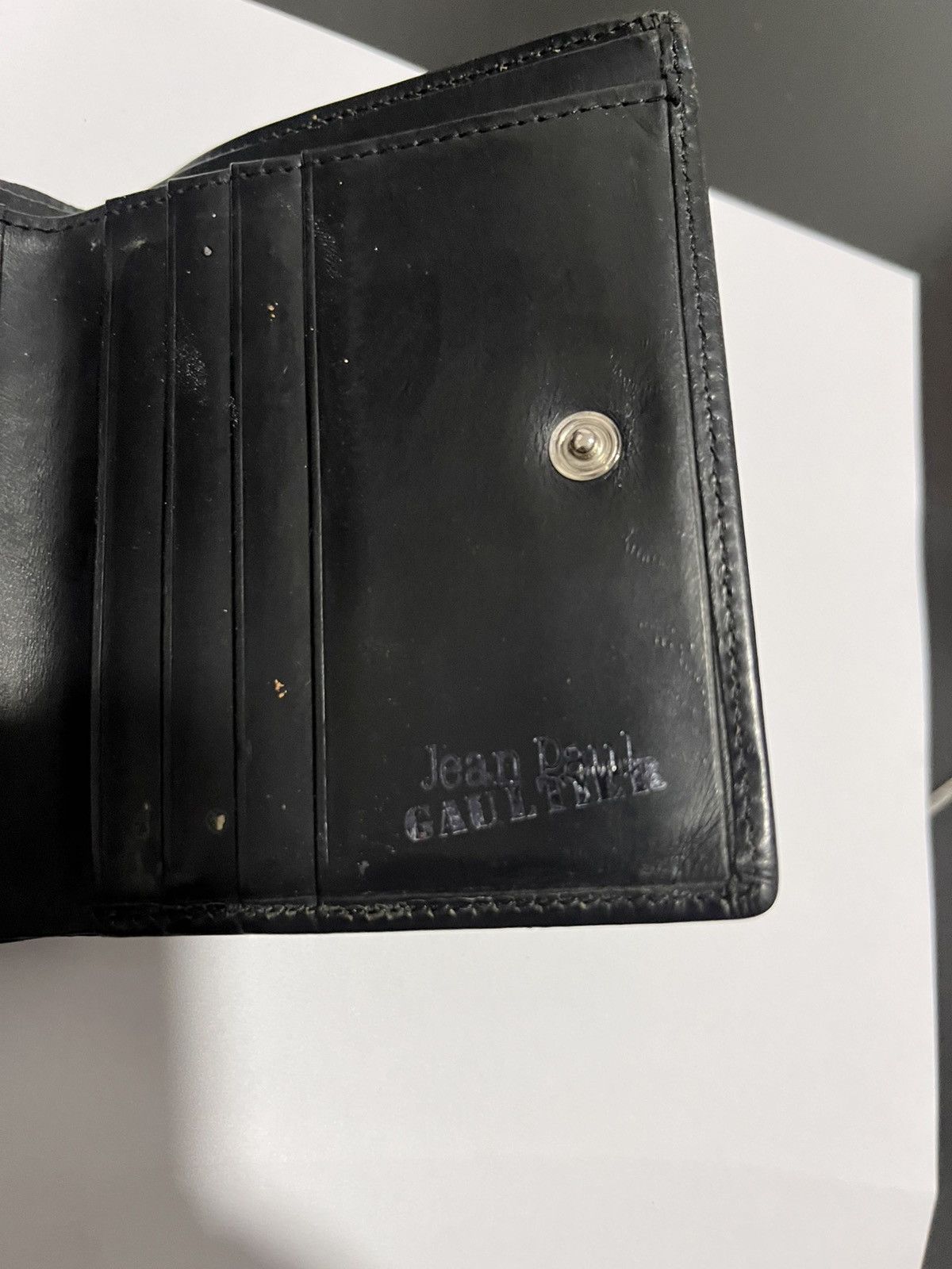 Jean Paul Gaultier × Vintage Jean-Paul Gaultier Black and Silver Wallet-purses Size ONE SIZE - 5 Thumbnail