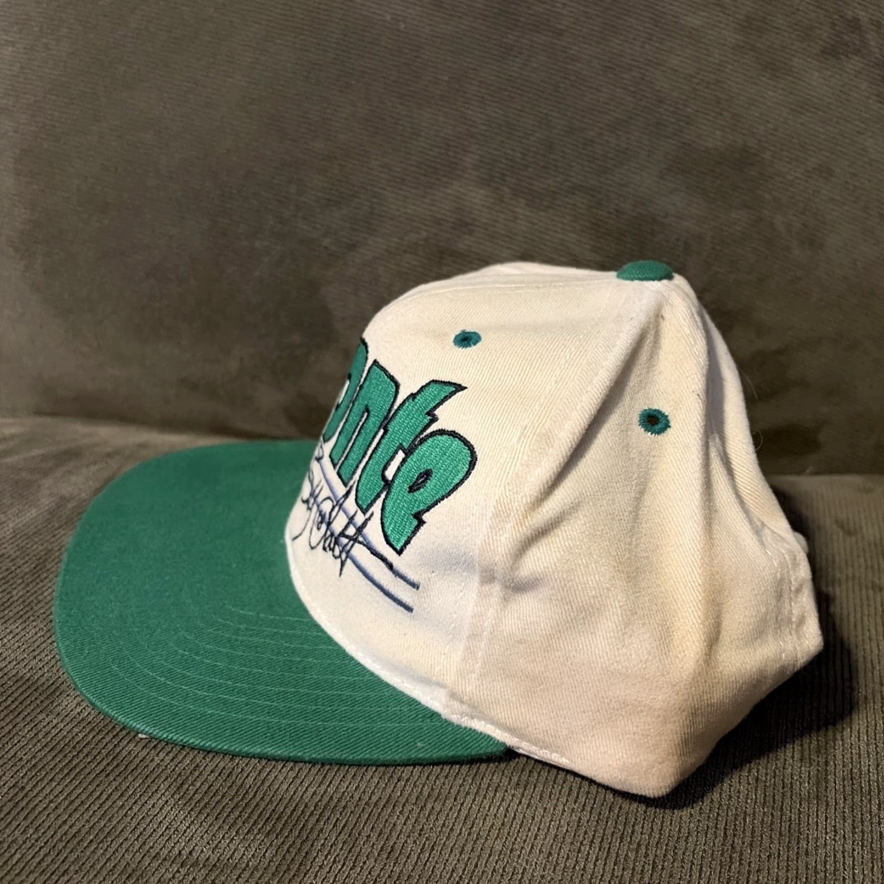 NASCAR VINTAGE NASCAR Racing Bobby Labonte White Green SnapBack Hat 90s Y2K Size ONE SIZE - 3 Thumbnail
