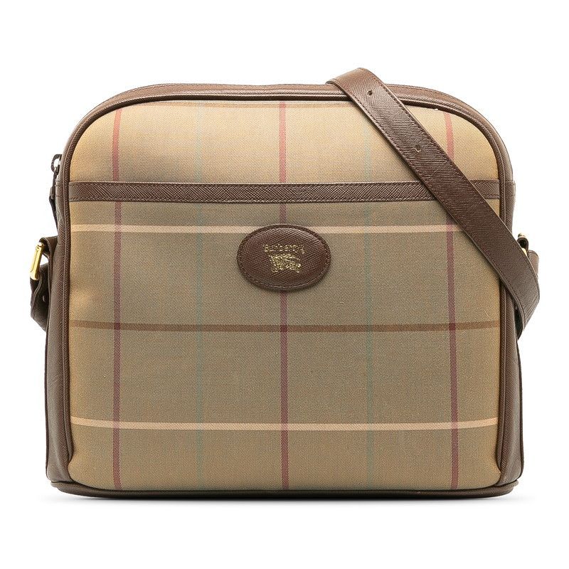 image of Burberry Vintage Check Crossbody Bag in Brown, Women's