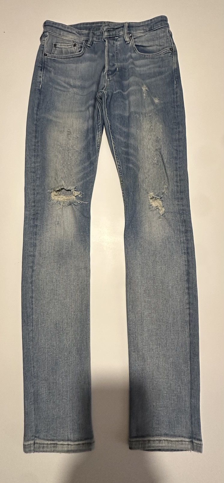 Allsaints All Saints Denim Cigarette Light Blue Size US 30 / EU 46 - 1 Thumbnail