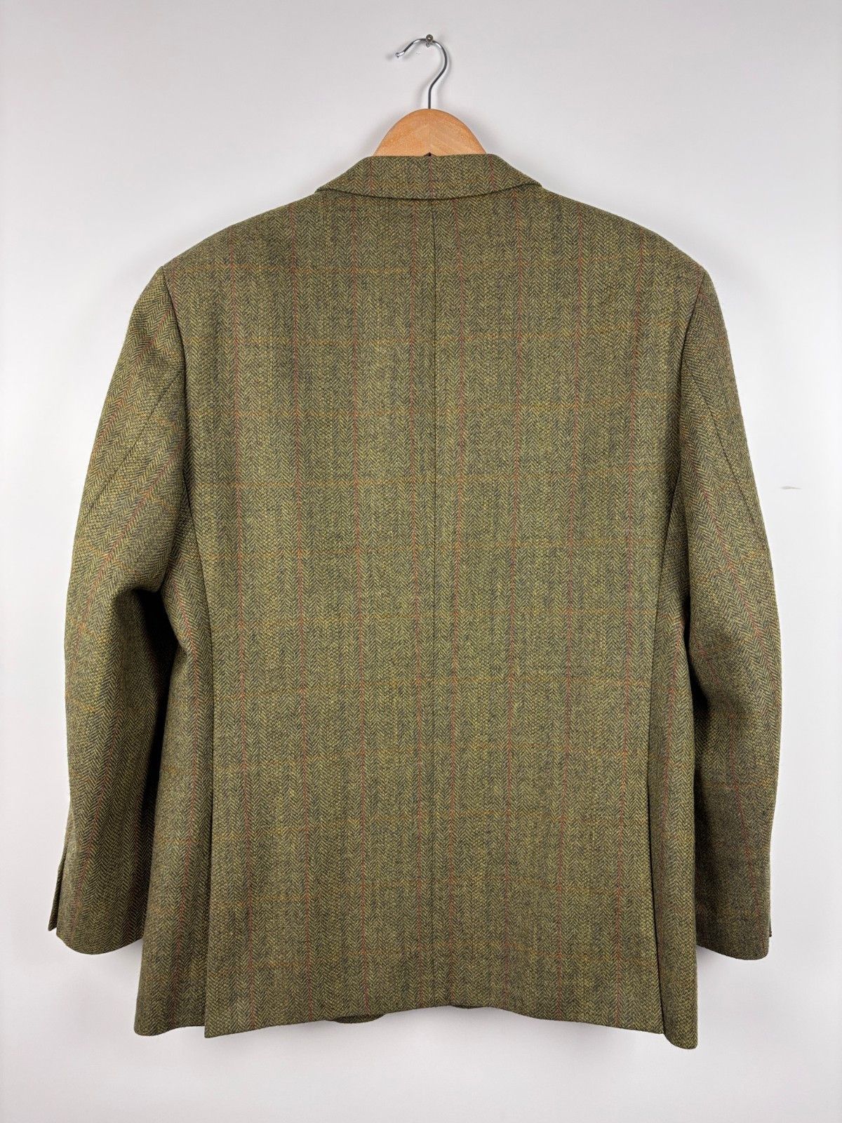 Other Vintage Alias Peek & Cloppenburg Check Tweed Wool Blazer 52 Size 52R - 4 Thumbnail