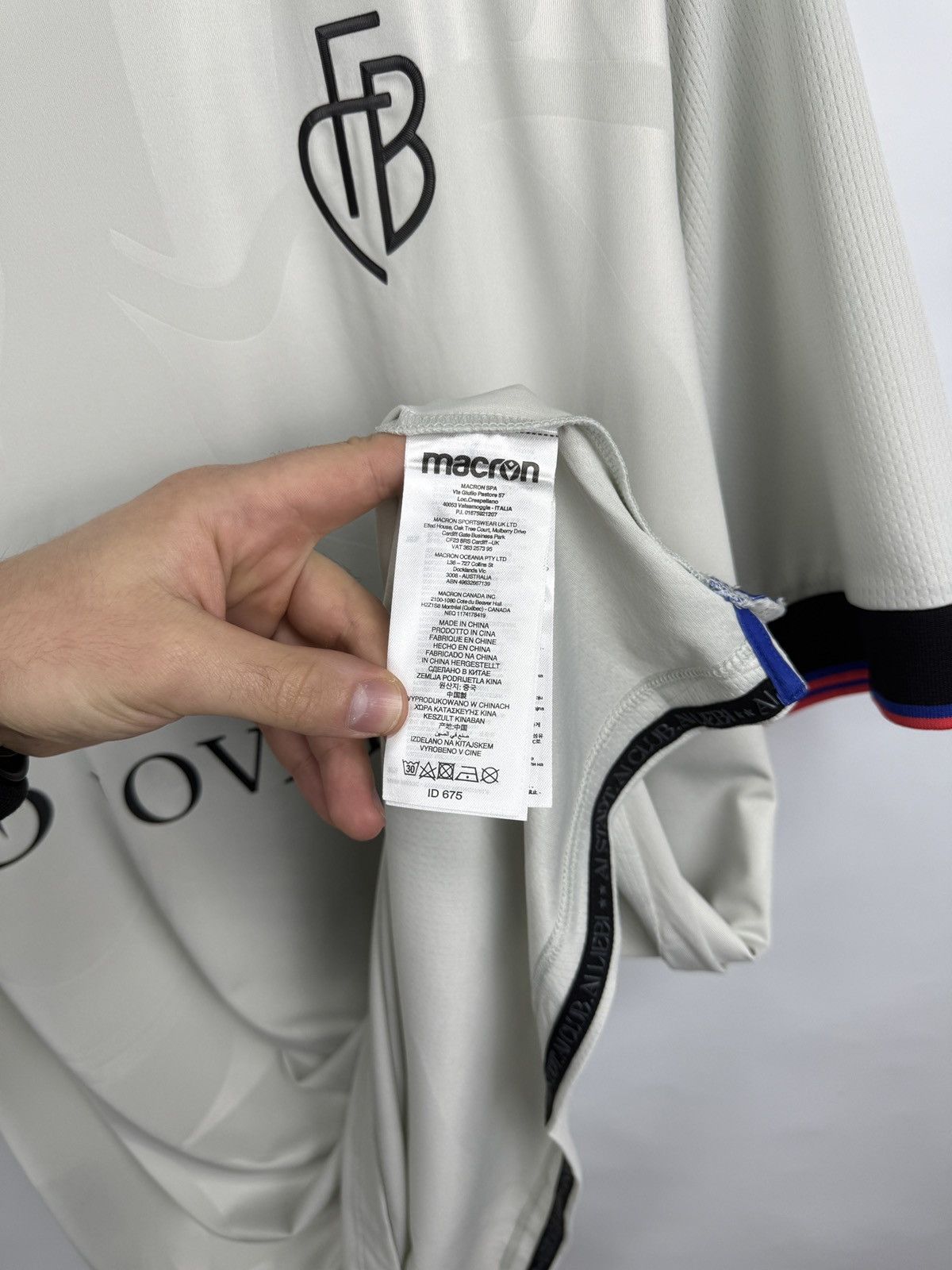 Macron 🇨🇭 2023/24 Macron FC Basel Away Jersey Soccer 1893 Rare Y2K Size US XXL / EU 58 / 5 - 10 Thumbnail