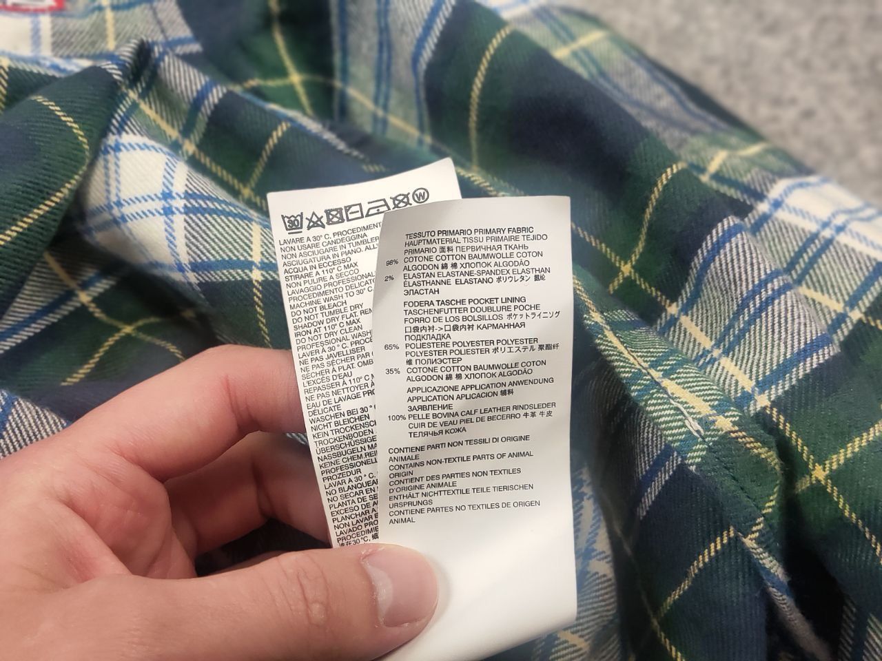 Dsquared2 Dsquared2 Design Green Logo Check Flannel Long sleeve Shirt Size US S / EU 44-46 / 1 - 16 Thumbnail
