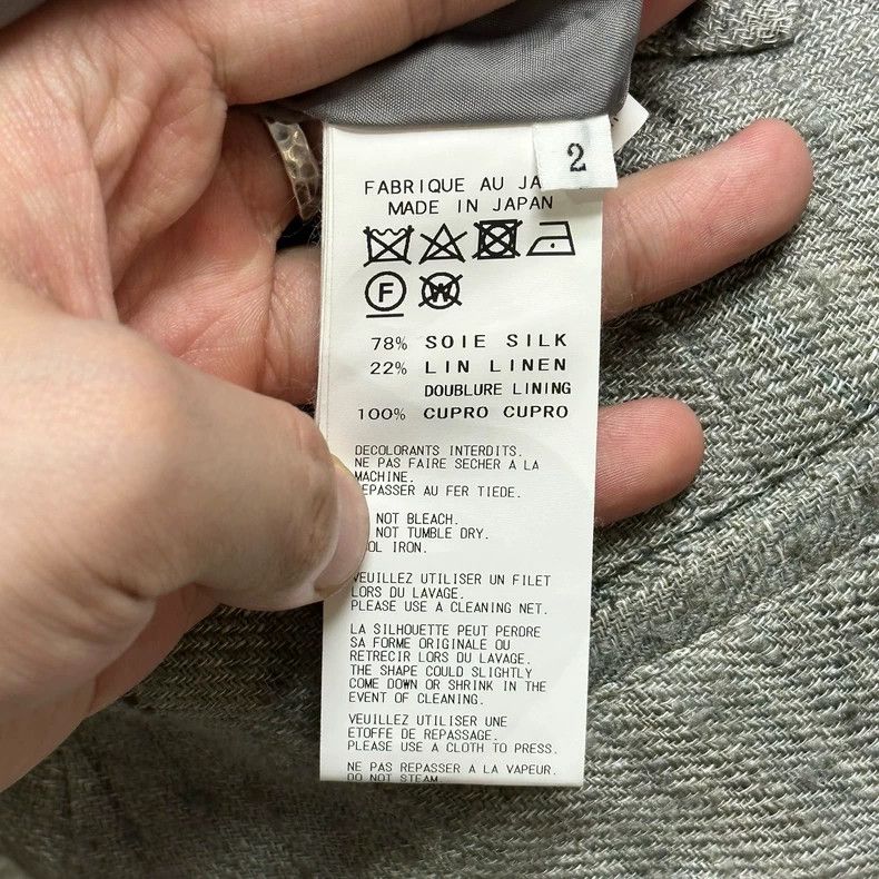 Yohji Yamamoto Yohji Yamamoto Regulation breasted silk-linen blended trous Size US 28 / EU 44 - 7 Thumbnail