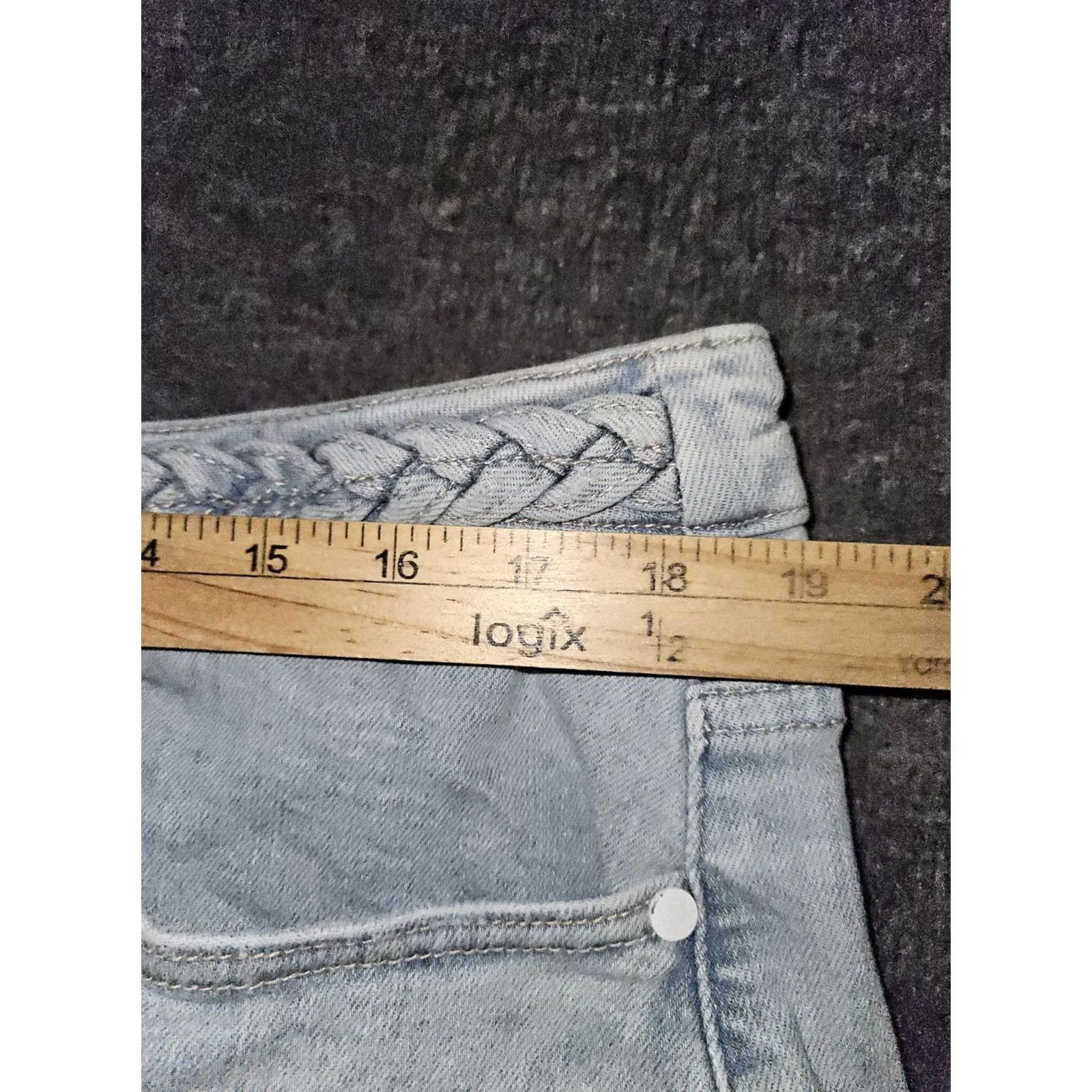 Vintage VINTAGE Judy Blue Wide Leg Fit Jeans Women's 18W High Rise Blue Stretch Retro Hippie Bohemian City 90s Womens Size 40" / US 18 - 3 Thumbnail