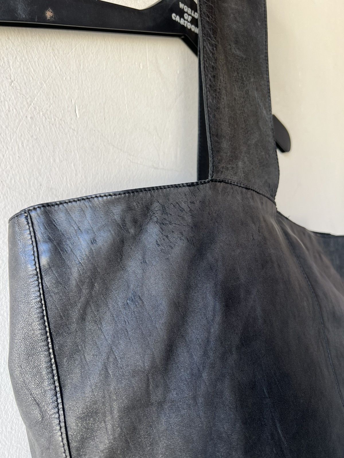 Leather Jurgen Lehl Japan Faded Patina Leather Asymmetrical Bag Size ONE SIZE - 20 Thumbnail