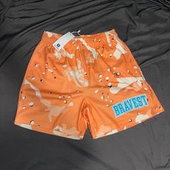Bravest Studios Flower Orange Cream Shorts