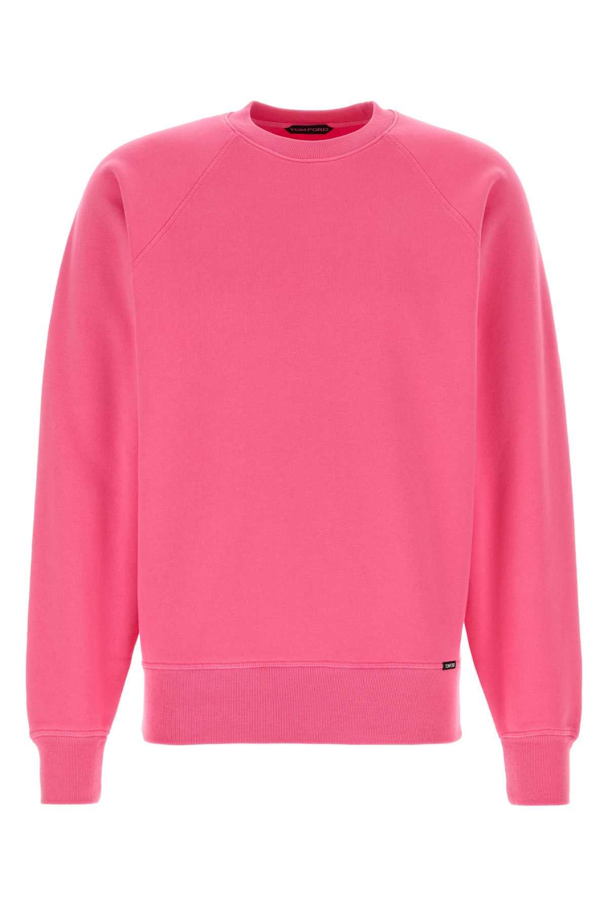 Tom Ford Fluo Pink Cotton Sweatshirt Size US M / EU 48-50 / 2 - 1 Thumbnail