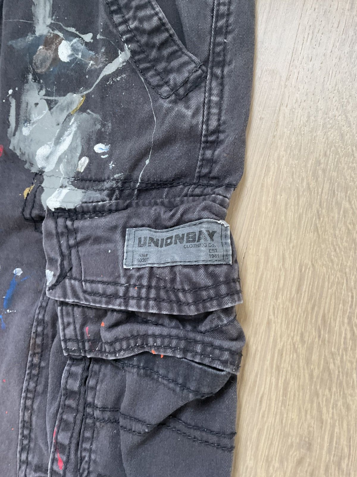 UNIONBAY UNIONBAY Cargo Shorts Paint Splatter Distressed Pants Size US 30 / EU 46 - 5 Thumbnail