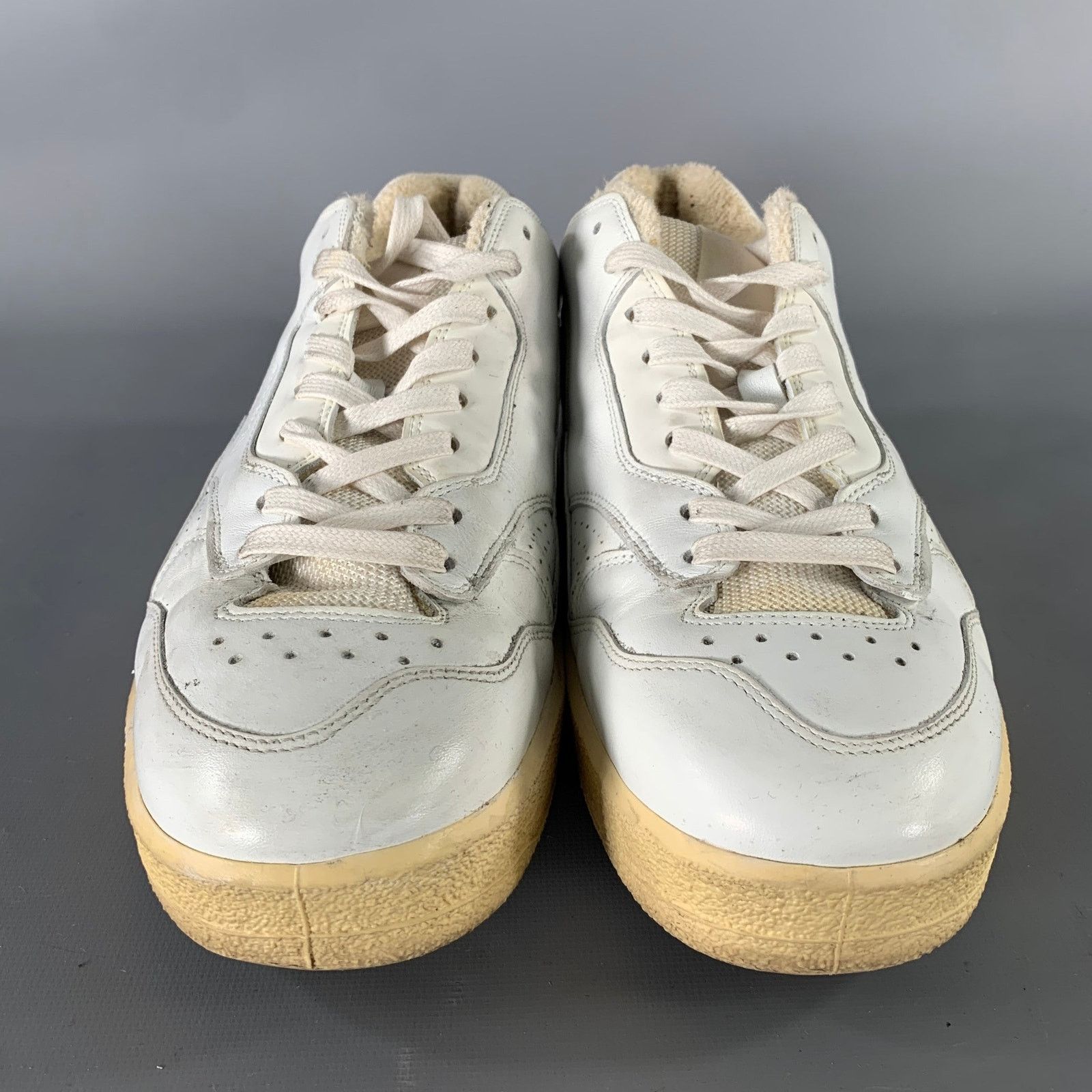 Jil Sander JIL SANDER Size 8 White Leather Lace Up Sneakers Size US 8 / EU 41 - 4 Thumbnail