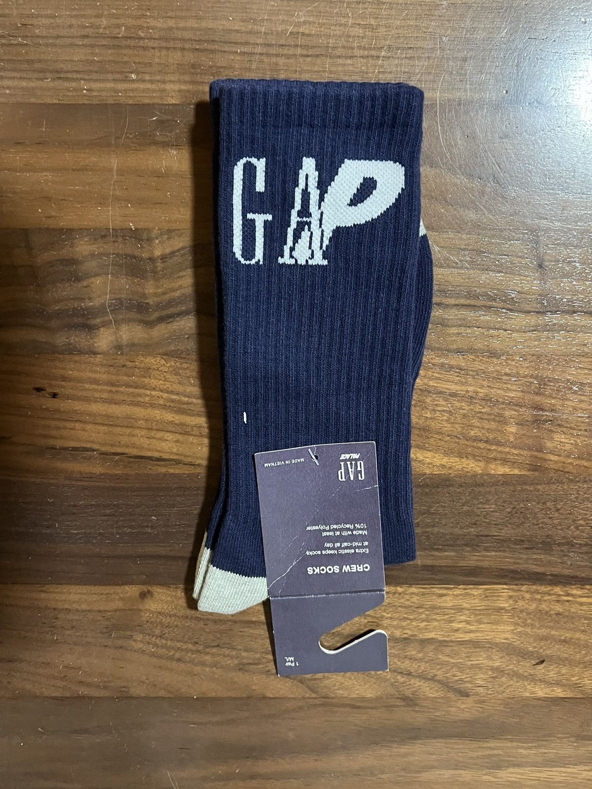 Gap Palace x Gap Crew Sock in Navy Men's Size M/L Spring 2024