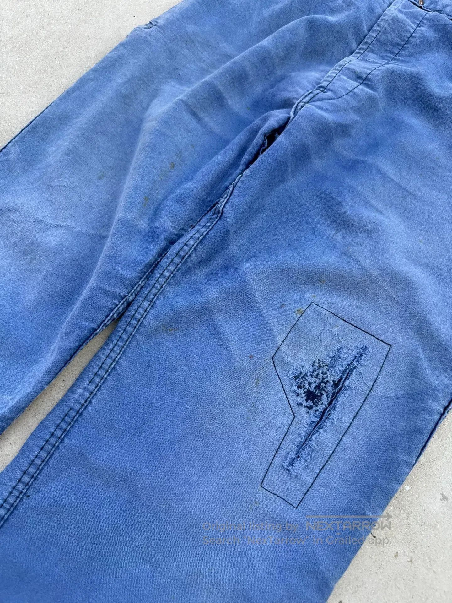 Vintage Vintage 50s French Moleskin Work Pants. Size US 36 / EU 52 - 2 Thumbnail
